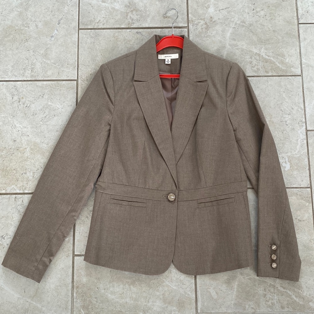 Merona Beige Blazer Suit Jacket